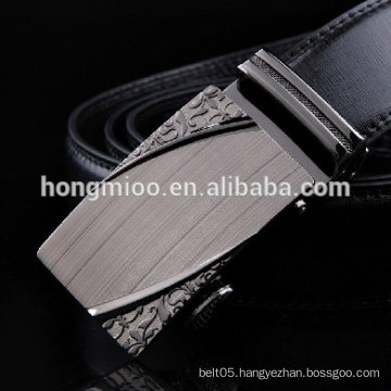 opposite angles carving flower genuine leather belt carve patterns business belt Engraving Flower automatic buckle